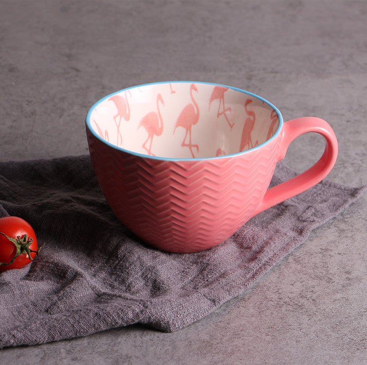 Mug en céramique peinte à la main