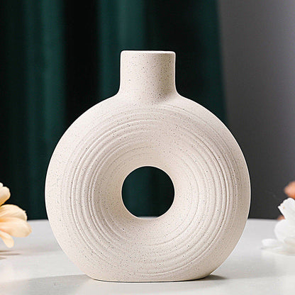 Vase céramique sculptural