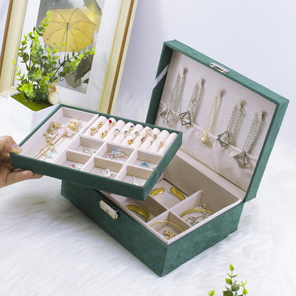 Boîte à bijoux deux niveaux