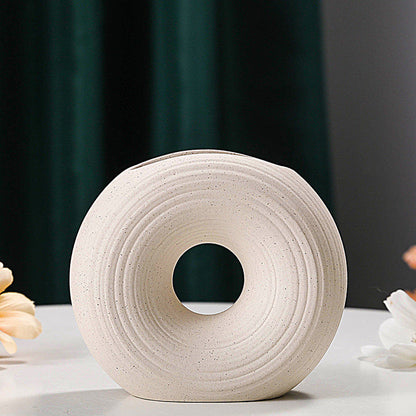 Vase céramique sculptural