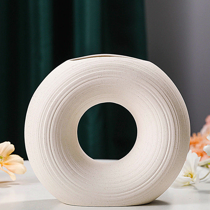 Vase céramique sculptural