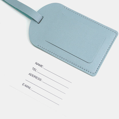 Étiquette de bagage en cuir