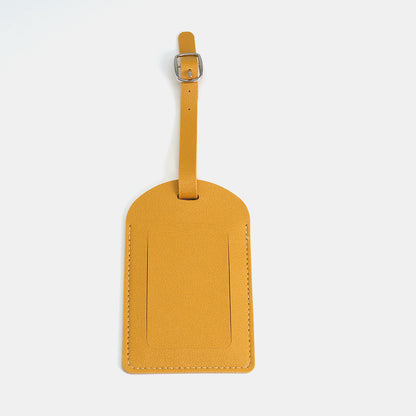 Étiquette de bagage en cuir