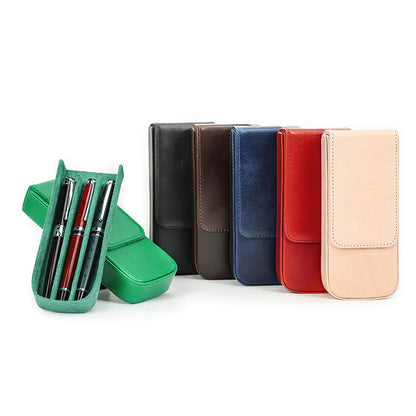Étui à stylos en cuir