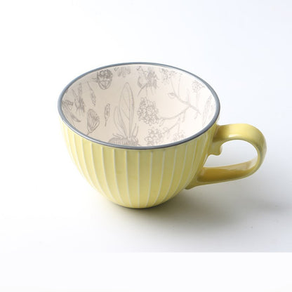 Mug en céramique peinte à la main