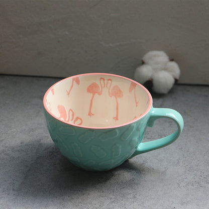 Mug en céramique peinte à la main