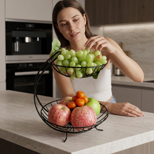 Coupe à fruits design en métal
