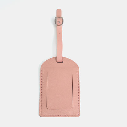 Étiquette de bagage en cuir