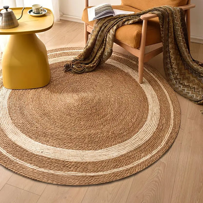 Tapis tissé nordique naturel