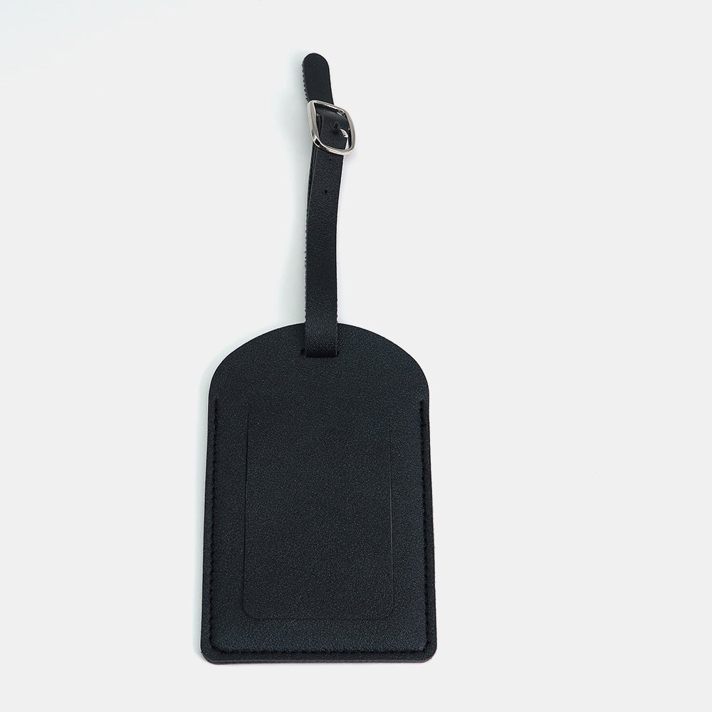 Étiquette de bagage en cuir
