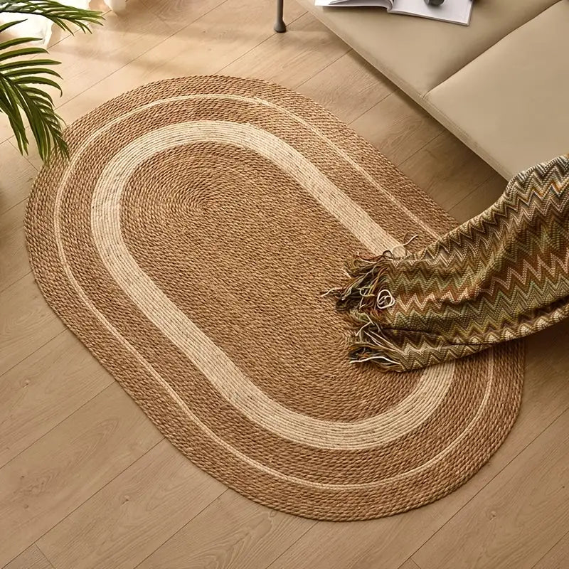 Tapis tissé nordique naturel