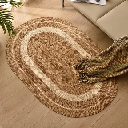 Tapis tissé nordique naturel