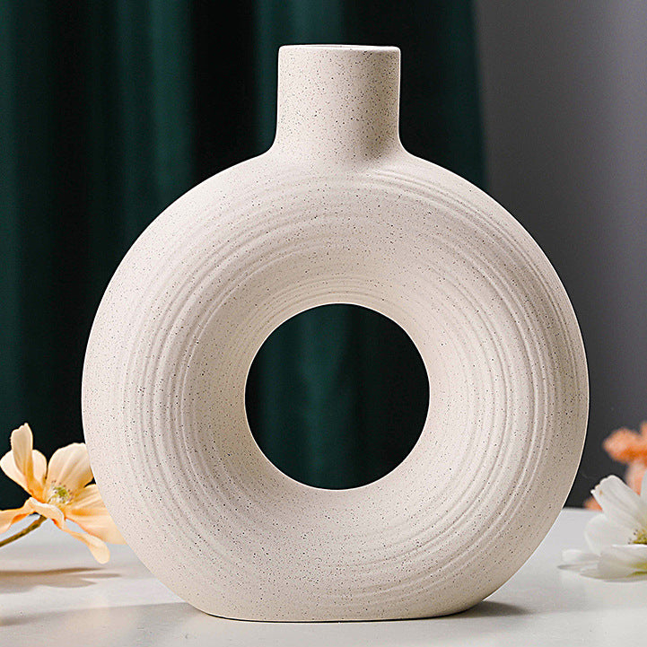 Vase céramique sculptural