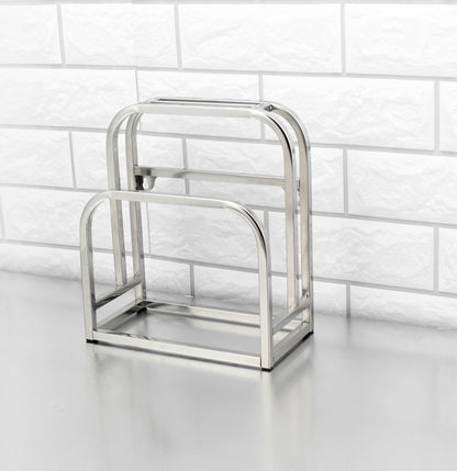 Organisateur de cuisine en inox pour ustensiles et couteaux
