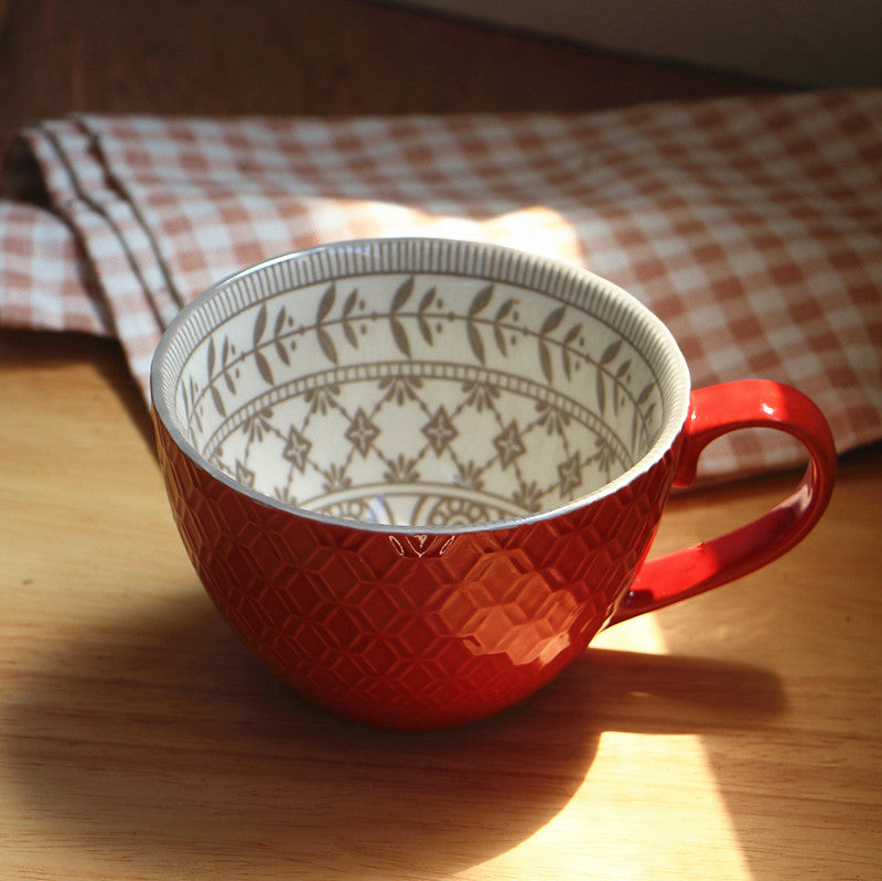 Mug en céramique peinte à la main
