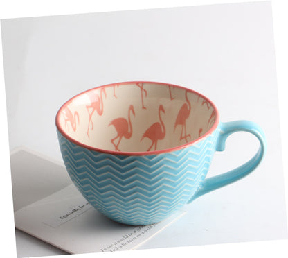 Mug en céramique peinte à la main