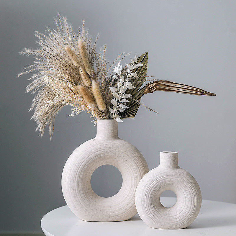 Vase céramique sculptural