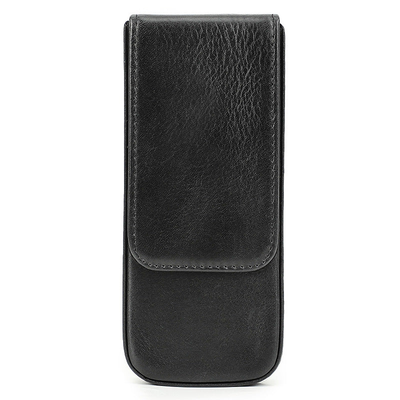 Étui à stylos en cuir
