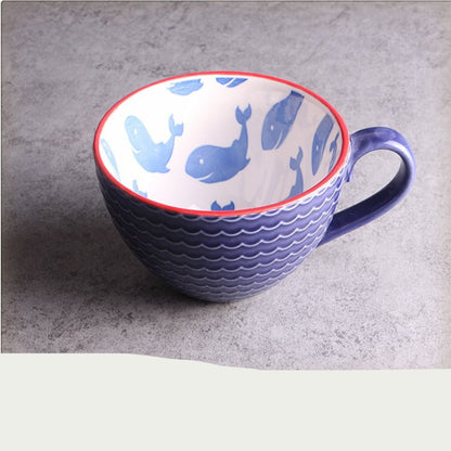 Mug en céramique peinte à la main