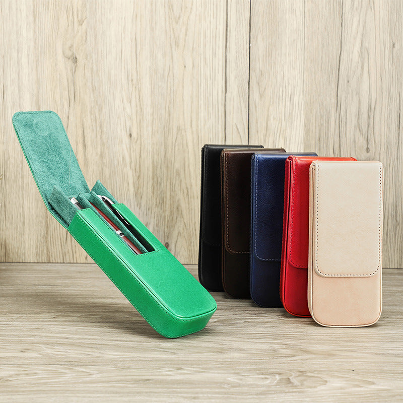 Étui à stylos en cuir