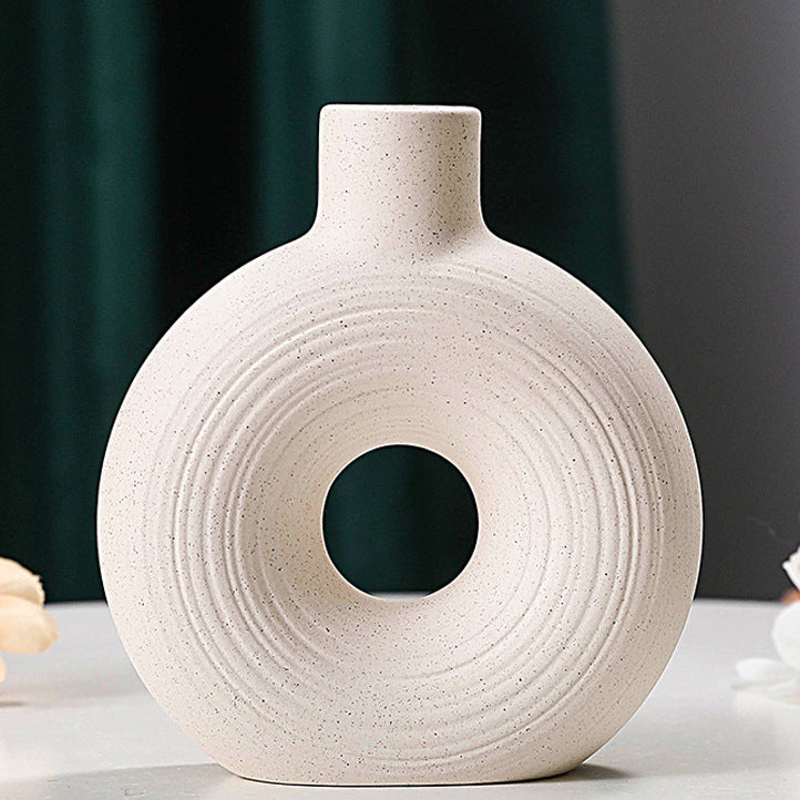Vase céramique sculptural