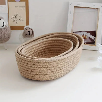 Panier de rangement tressé