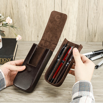 Étui à stylos en cuir