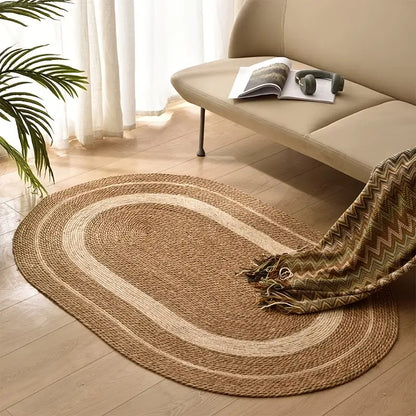 Tapis tissé nordique naturel