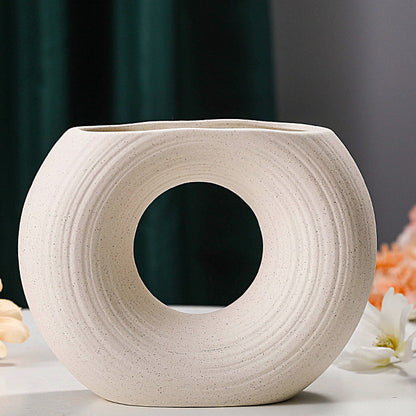 Vase céramique sculptural