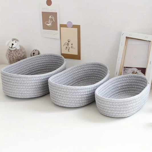 Panier de rangement tressé